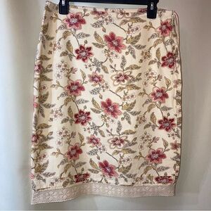 Vtg The Limited Cream Floral Linen Skirt Sz XS
Y2K Cottagecore